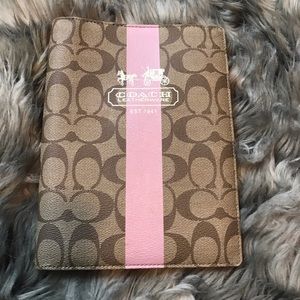 Coach Leather planner/journal cover